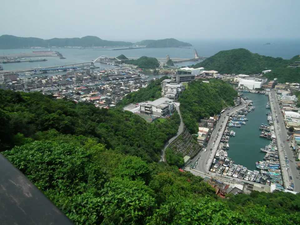南方澳港區高處景觀